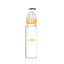 Kustom Baru Lahir Oem Anti Kolik Grosir Bpa Gratis Eco Kids Feeding Natural Milk Glass Bottle Untuk Bayi